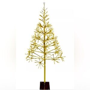 Celebrations LED Shimmering Tree, Warm White 4.5 FT Indoor/Outdoor